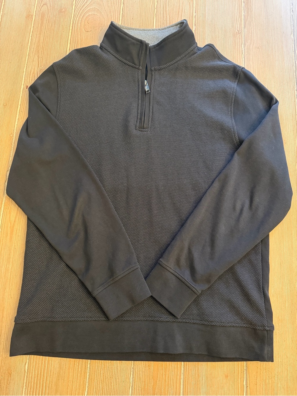Ted Baker Men's Black Quarter-Zip Sweater
